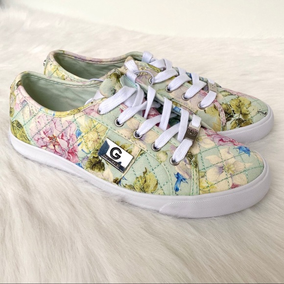 G by Guess GBG Floral Los Angeles Blooms Dionysus Becker Sneaker Women Shoe NWT - Picture 2 of 8